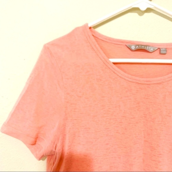 ATHLETA pink short sleeve tees women size M - Picture 3 of 8